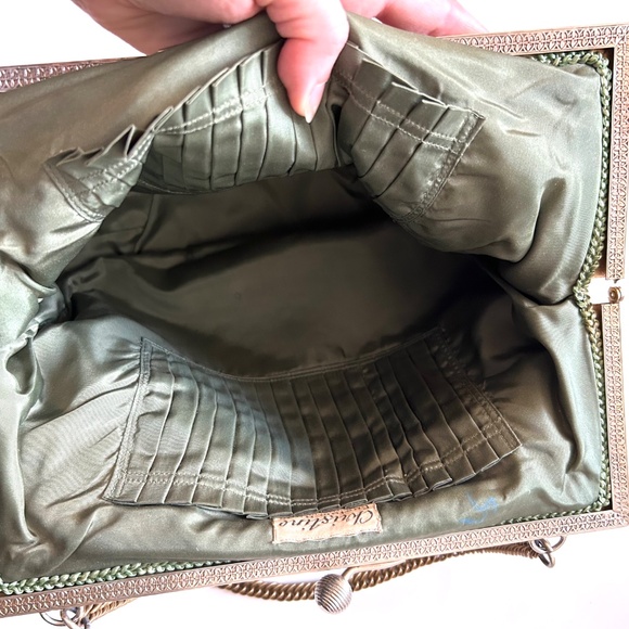 Vintage hand done Needlepoint Purse – Christine Custom Bags (Detroit, MI) Bunny - Picture 11 of 16